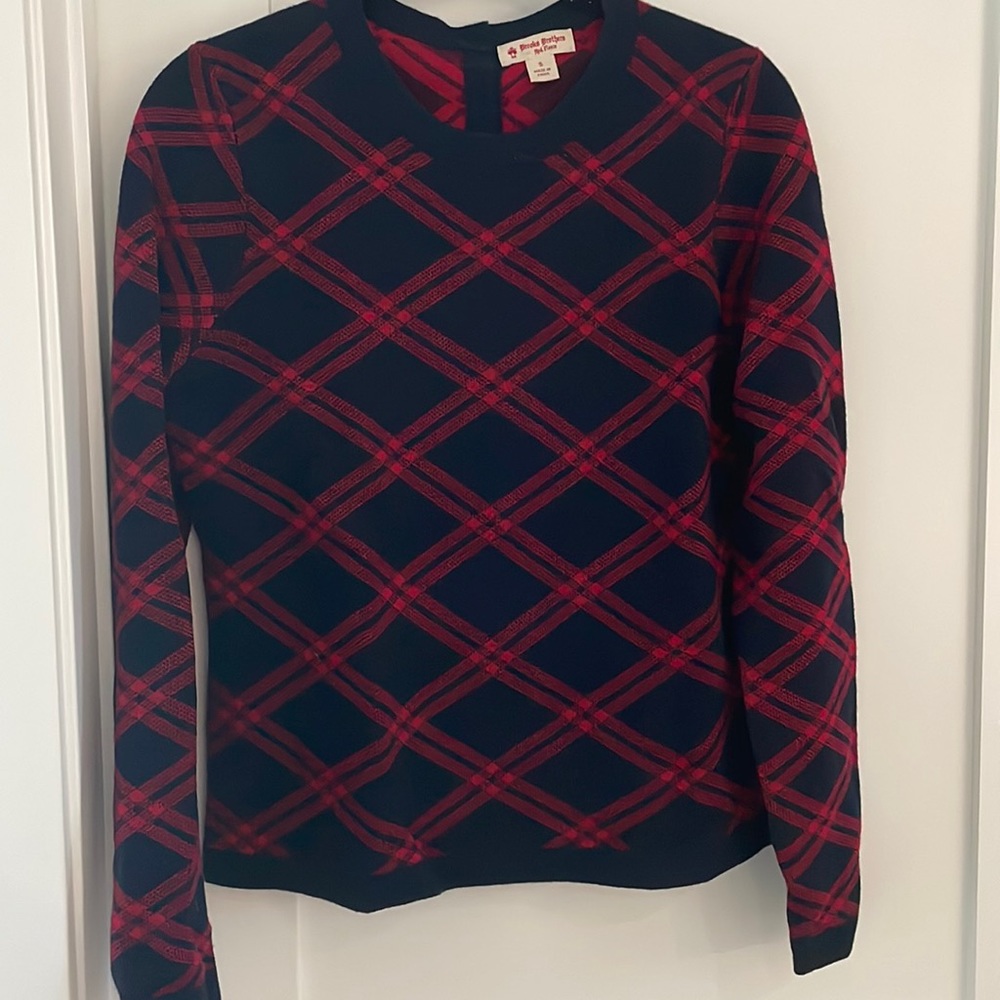 Plaid Brooks Brothers sweater - size s